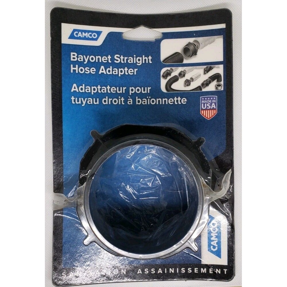 Camco # 39413 Bayonet  Straight Hose Adapter Sewer Fitting*New And Sealed*......